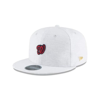 Grey Washington Nationals Hat - New Era MLB Micro Stitch 9FIFTY Snapback Caps USA0249678